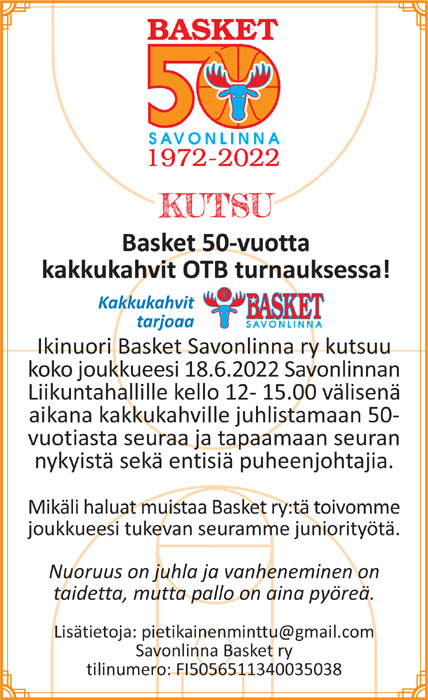 Basket 50-vuotta kakkukahvit